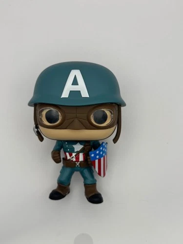 NO BOX - Funko Pop WWII Ultimates Captain America #821 Exclusive Marvel Collecto