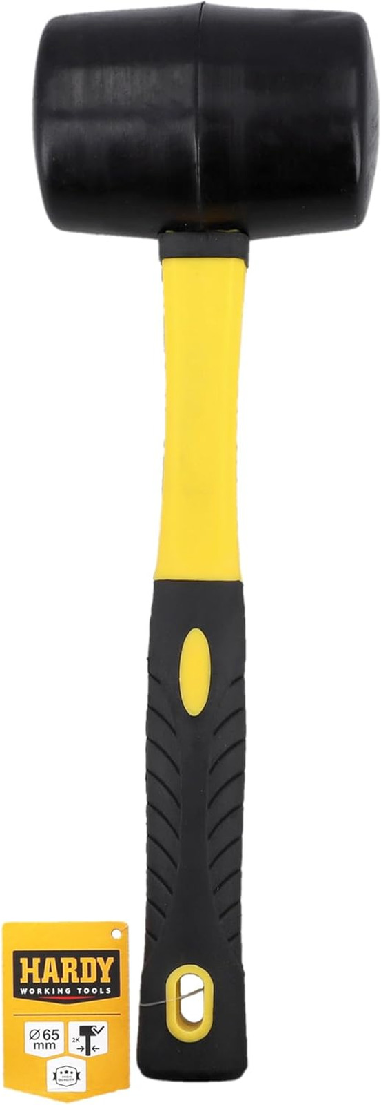 – Martello in Gomma Nera Ø 65 Mm – Piccolo Martello per Piastrellista, Carrozzie