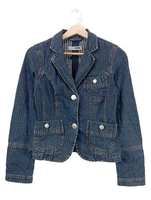 FLASH LIGHTS Jeansblazer Damen Blazer Gr. DE 32 blau Casual-Look
