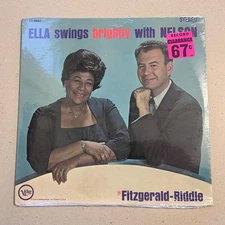 SEALED Ella Fitzgerald "Ella Swings Brightly With Nelson" 1962 LP Verve V6 4064