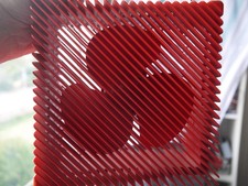 Vortice Ariante Fan Red Working Super rare find. Wonderful Free uk post
