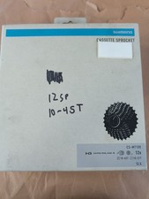 CASSETTE Shimano SLX CS-M7100 Micro Spline 12sp 10-45t Silver Black 192790444291