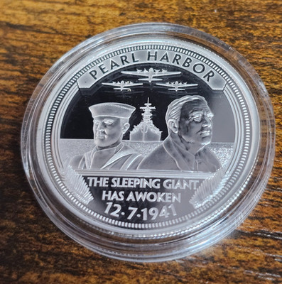 2015 USS Arizona Pearl Harbor The Sleeping Giant Has Awoken Commemorative Coin