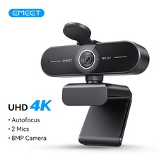 EMEET 4K/1080P Webcam for PC/Computer PDAF Auto Focus Video Camera With Dual Mic