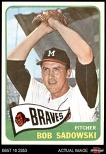 1965 Topps #156 Bob Sadowski Braves 8 - NM/MT