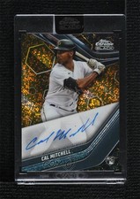 2023 Topps Chrome Black Gold Mini-Diamond Refractor 4/50 Cal Mitchell Auto 00em