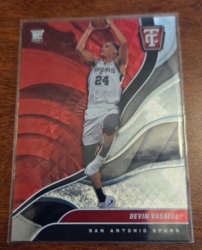 2020-21 Panini Chronicles Totally Certified&nbsp;Devin Vassell RC Spurs Red Foil SP&nbsp;