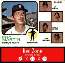 1973 Topps - #323 Tigers Field Leaders (Billy Martin) LOW EX!