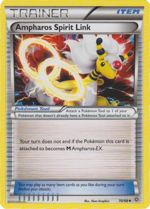 Ampharos Spirit Link - 70/98 - Uncommon - Heavily Played