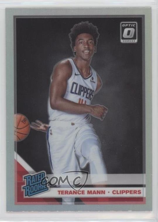 2019-20 Panini Donruss Optic Rated Rookie Holo Prizm Terance Mann #165 0wp8