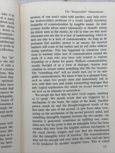 Telepathy: The 'Respectable' Phenomenon Sybil Leek HBDJ 1ST ED BCE 1971 - Imagen 7 de 17