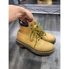 Dr. Martens 939 Tan Suede 6-Eye Padded Collar Boots Womens 7 EU 38