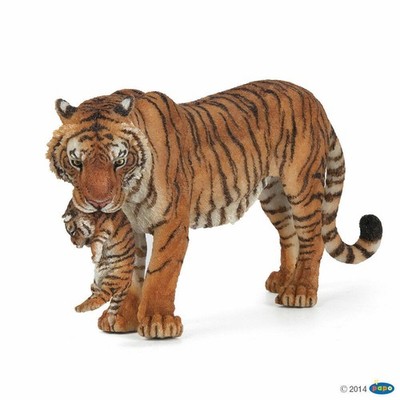 Papo Tigerin mit Jungtier Tiger wie Schleich Sammlung Figur Baby Art.nr. 5011