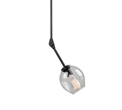 Artcraft Lighting JA14020 Black Organic Single Light 6-1/4''W Mini Pendant