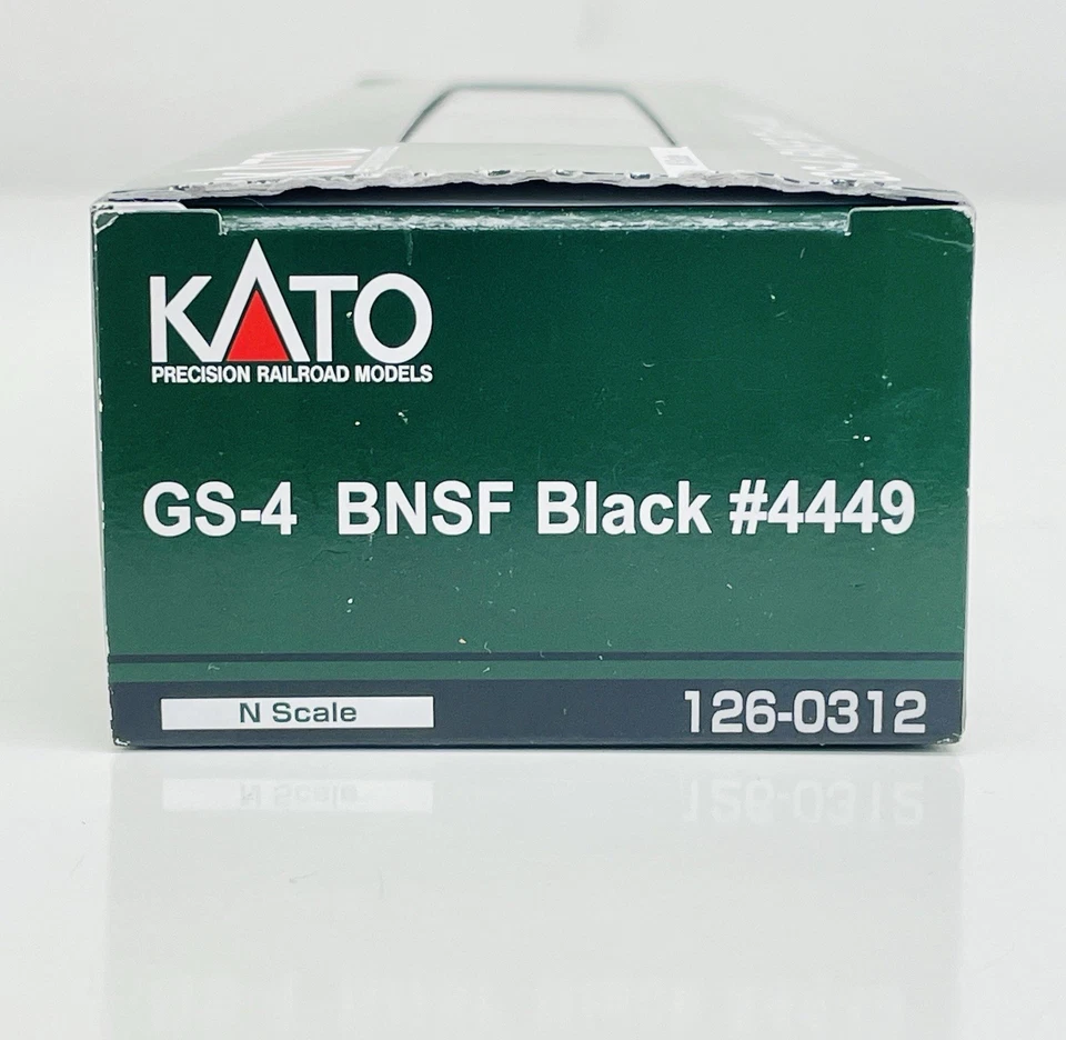 Kato N BNSF Excursion Black GS-4 Steam Locomotive #4449 126-0312 New - Image 4 of 4