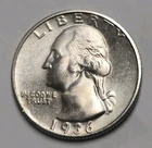 1936-D Washington Silver Quarter Unc Details