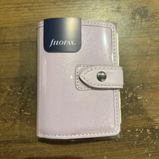 New Filofax Malden Mini 5-Ring Organizer Leather Orchid 025818 Authentic