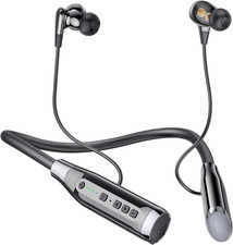 Bluetooth Headphones Neckband 100 Hours Extra Long Playback with Microphone Head