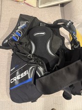 Cressi Aquaride Pro Scuba Diving BCD and Regulator Set Mint Condition Size Large