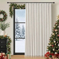 Thermal Sliding Door Curtains 100 Blackout Curtains for Bedroom, Sliding Gla...