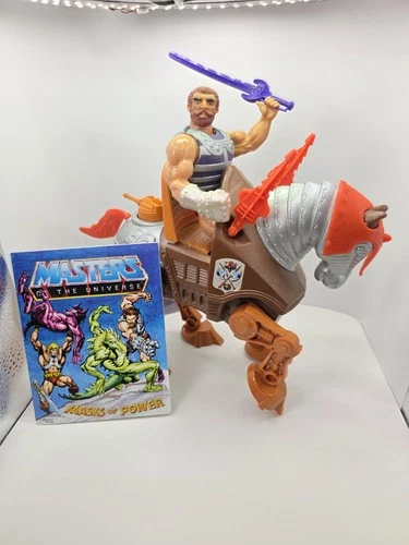 Vintage MOTU Fisto & Stridor He-Man Masters Of The Universe Figures Complete