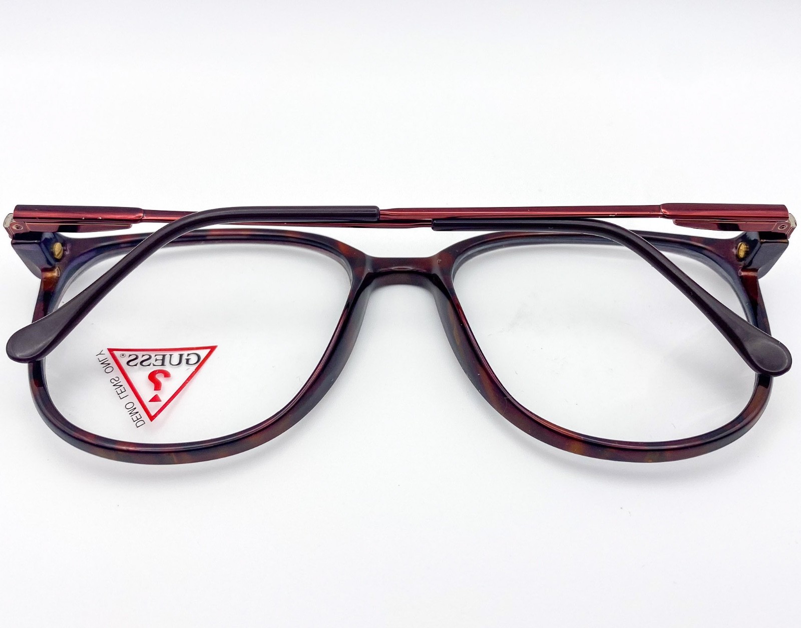 VTG Guess Rounded Square Tortoiseshell Eyeglasses… - image 2