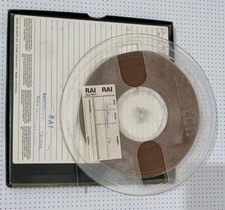 VINTAGE COLLEZIONISMO NASTRO MAGNETICO RAI RADIO TELEVISIONE ITALIANA ONDE CORTE