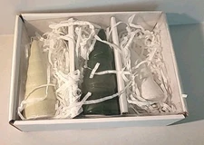 Santa Barbara Design Studio Holiday Ceramic Tree Set Green New