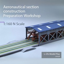 1/160 N Locomotive Depot Workshop 3d Printed Railway Scene Building Abs Model