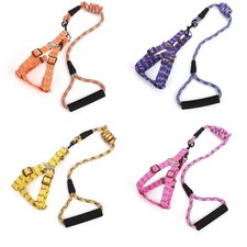 No-Pull Dog Harness Leash Set XS  M Adjustable Soft Harness Heavy Duty Rope