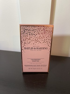NEW BAYLIS & HARDING CRANBERRY MARTINI Fragranced Foot Soak Crystals