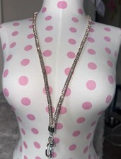 NWOT Gold Lanyard Rhinestone Keys Cellphone ID Fob Gem Jewel Sparkle Bling