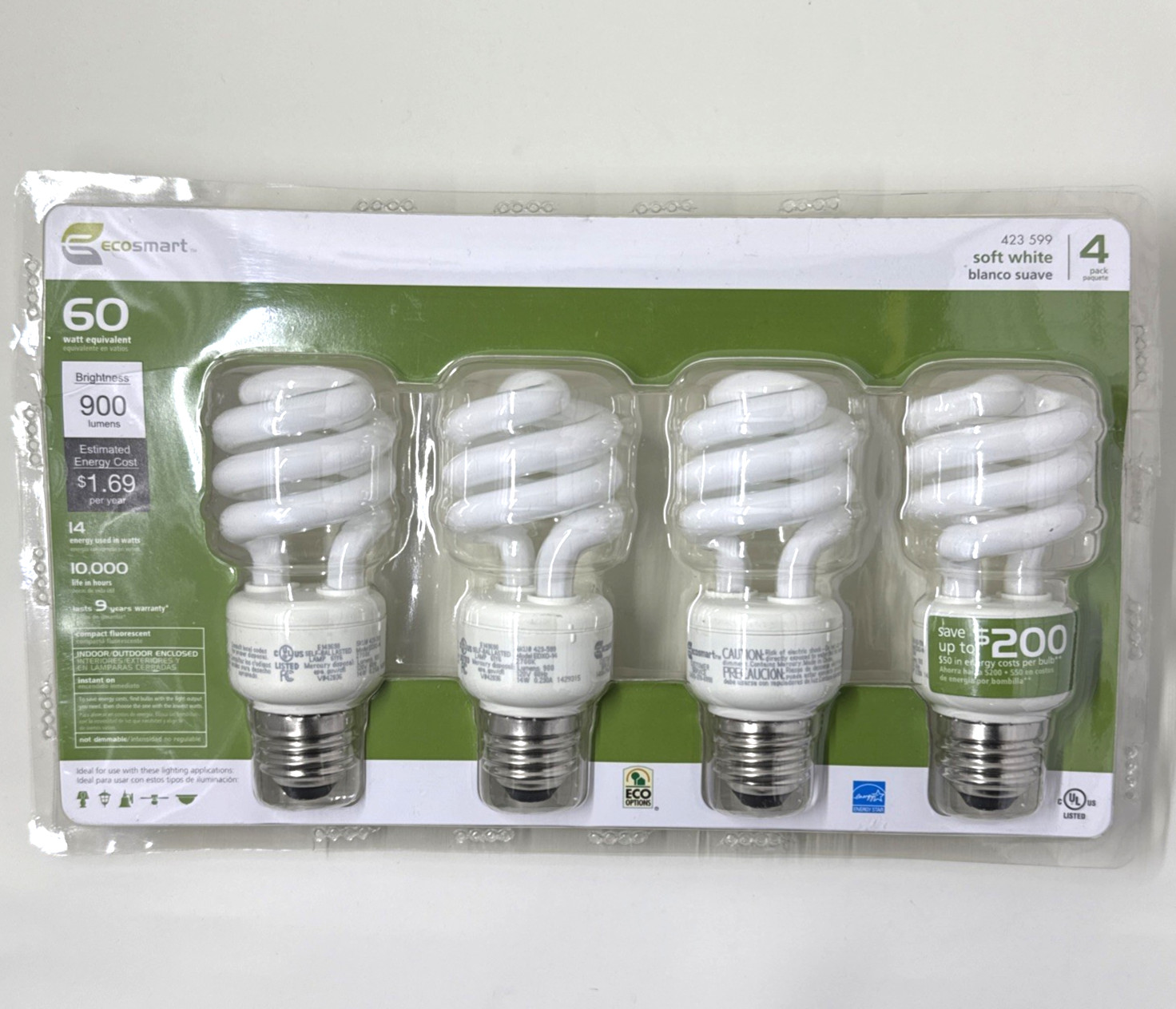 Soft White 900 Lumens 4-pack