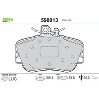 Valeo 598013 Bremsbelagsatz FüR Mercedes Benz C Klasse W202 S202