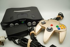 Nintendo 64 Console | All Cables | Gold Controller | PAL