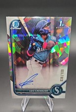 2022 Bowman Chrome - Prospect Autographs Luis Chevalier #CPA-LC Atomic Refractor