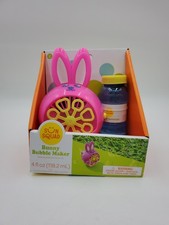 Sun Squad Bunny Bubble Maker Includes Bubbles Battery Operated New Sealed