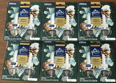 12 Glade Balsam and Spruce Oils, Each Oil Contains 0.67 FL. OZ Limited Edition.