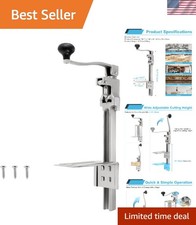 Commercial Can Opener for Restaurant, 19  /48cm Heavy Duty Table Mount Manual ...