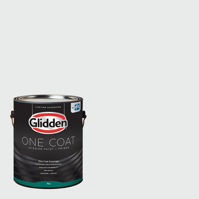 Glidden Interior Paint Premiumr White/White One Coat Flat 1 Gallon