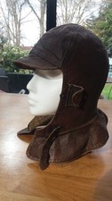 early leather flying helmet, possibly German WW1
