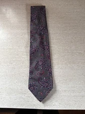 Strawbridge Clothiers The Men’s Store Silk Tie Made in Italy Paisley Vintage 60”