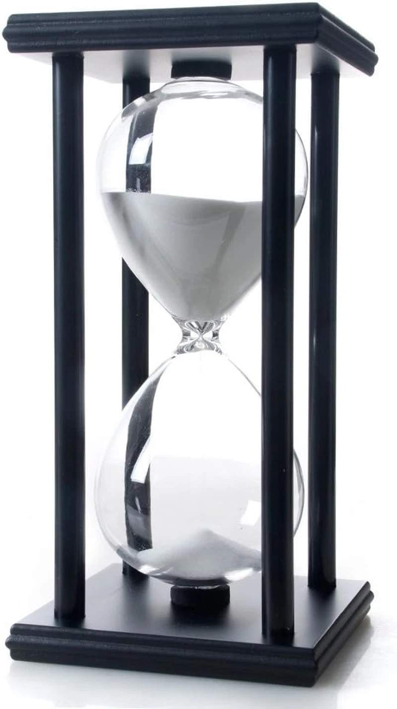 60 Minutes Hourglass, Wood Sand Timer White
Opens in a new window or tab