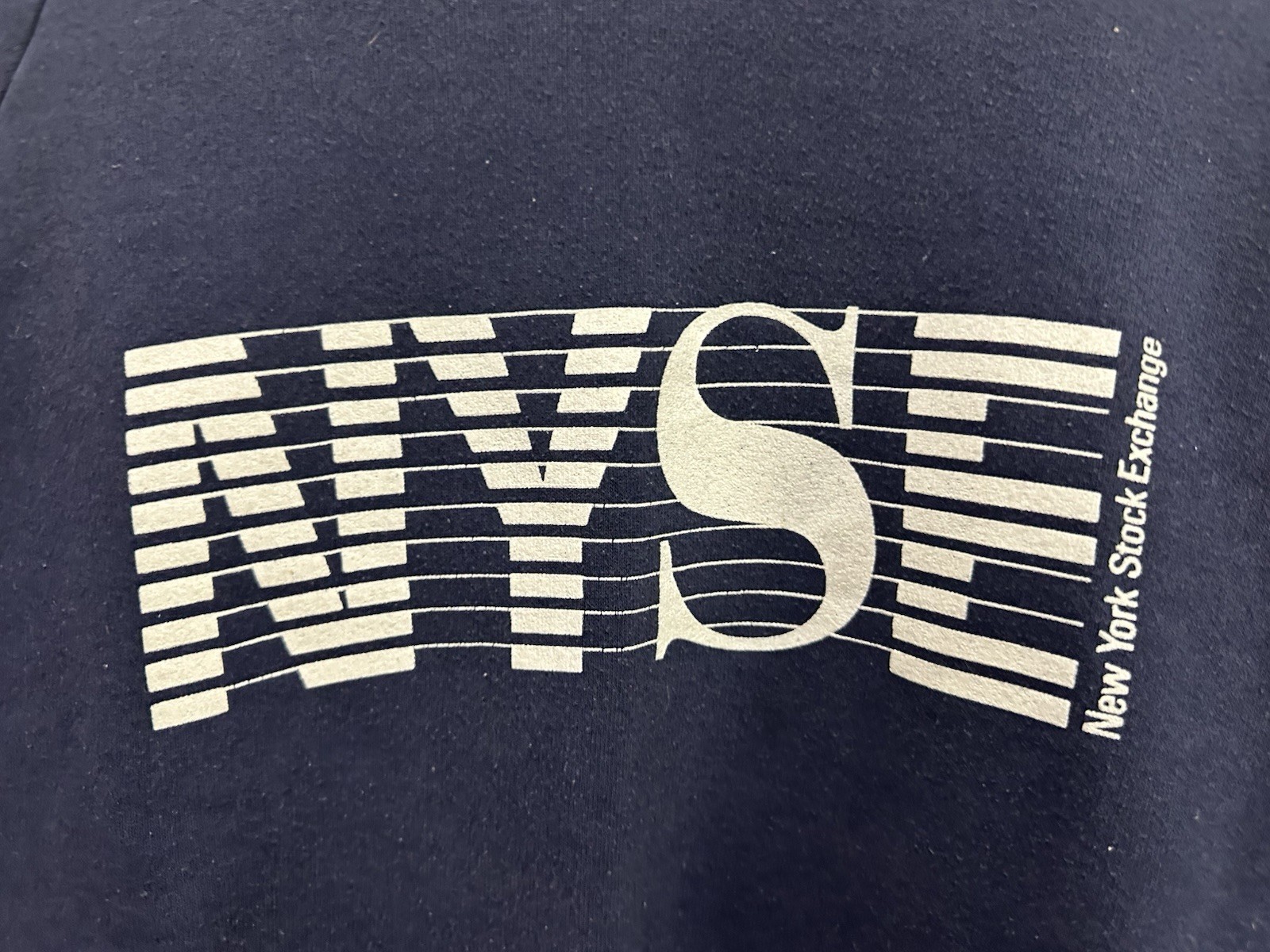 VTG 80s NYSE New York Stock Exchange Bulls Bears Trading Raglan Sweatshirt XL image 4