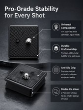 2 Pcs Gimbal Camera Quick Release Plate Compatible with Most Models