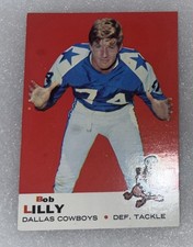 1969 Topps - Bob Lilly #53 Dallas First Ever Draft Pick Mr.Cowboy/Purple Cloud