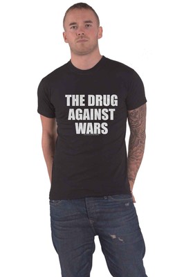 Wiz Khalifa T-Shirt Drug Against Wars Neu Offiziell Herren Schwarz