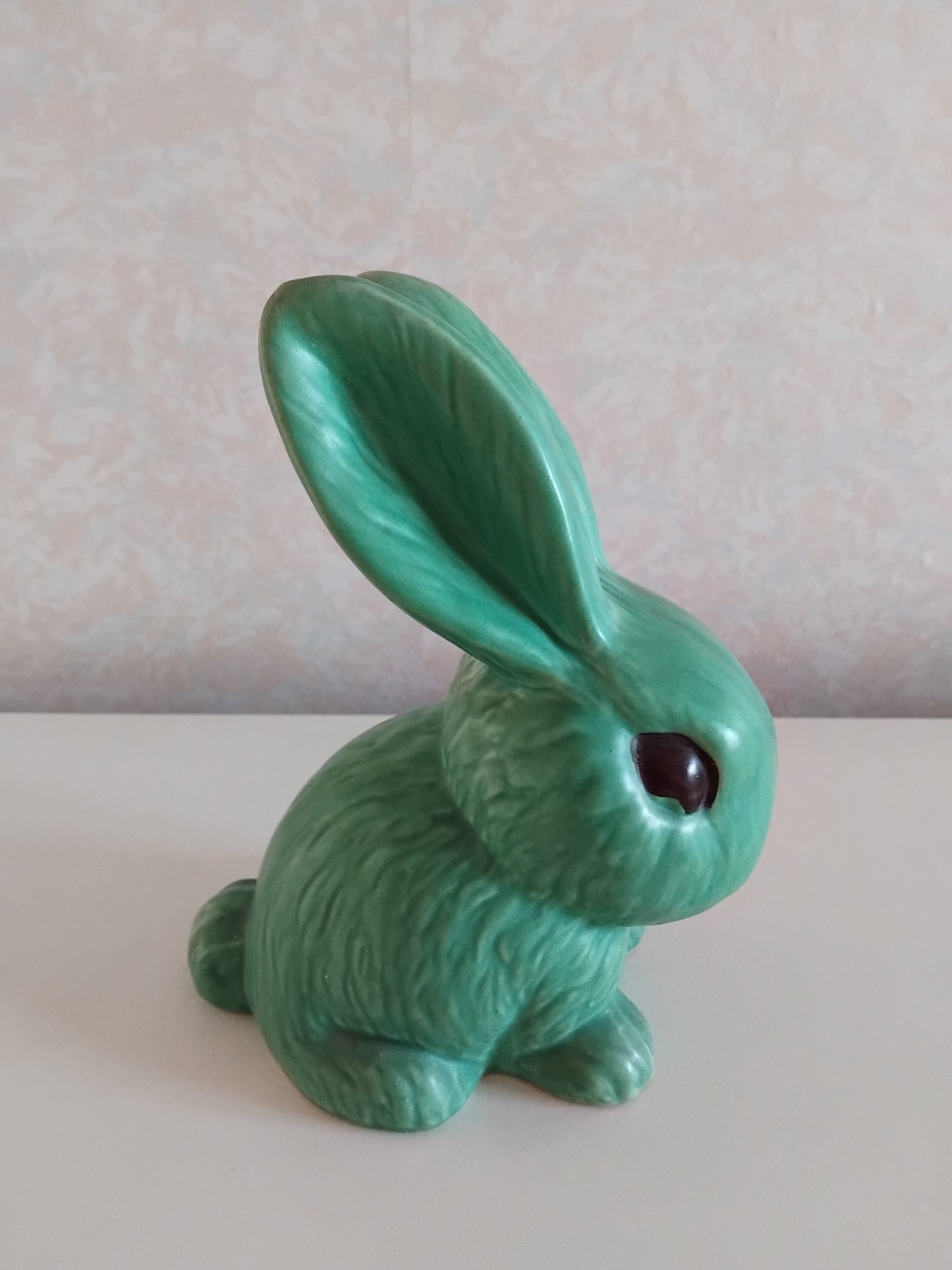 Sylvac 1027 Large Green Rabbit 22cm Figurine Collectable, Used