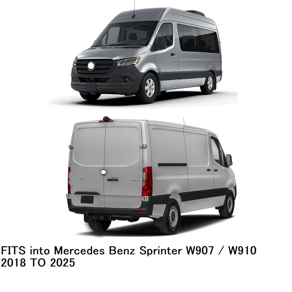 Genuine Mercedes Sprinter Front & Rear Mudguard Splash Guards Pair 2018-2025  - Image 4 of 4