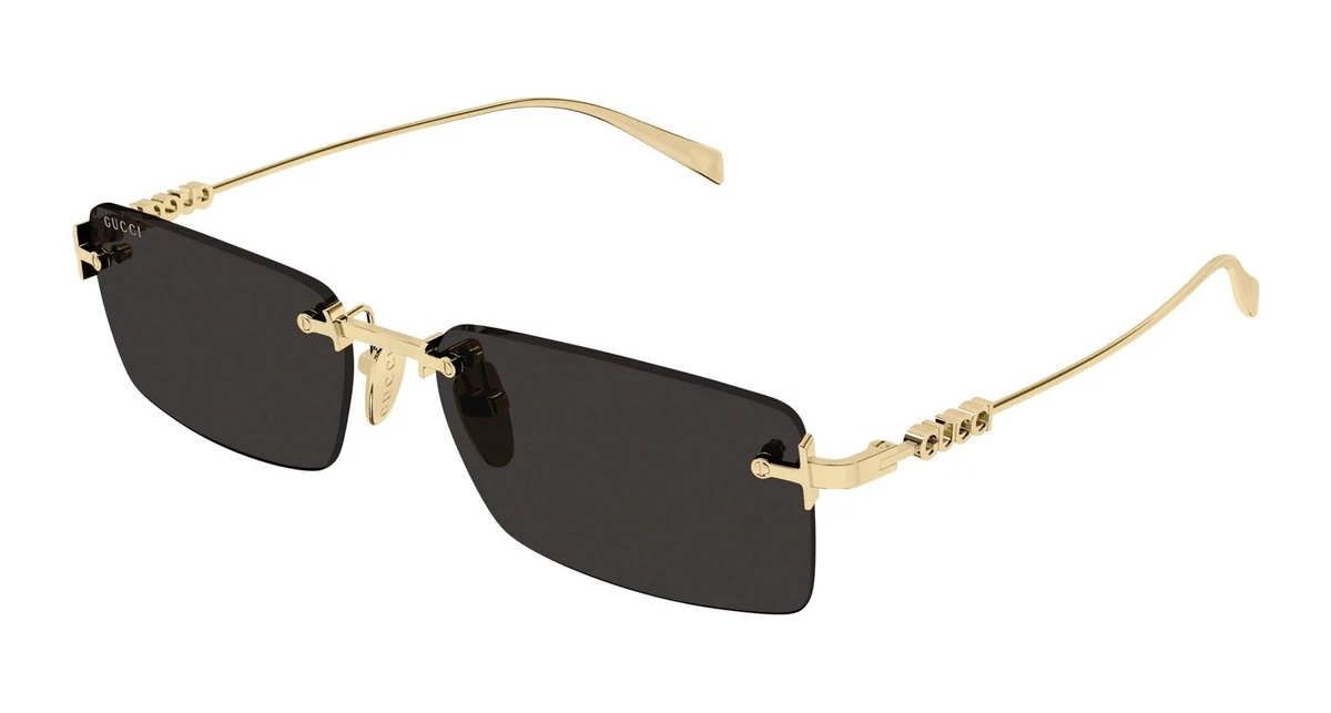 Gucci Rimless Gold Sunglasses for Women for sale | eBay